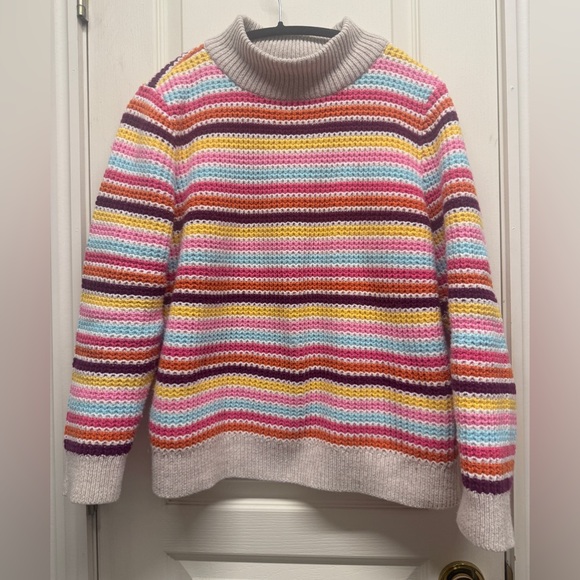 Talbots Happy Stripes Sweater NWOT - Picture 2 of 4